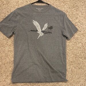 American Eagle Gray Graphic T-Shirt